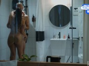 Shower together ♥️ It's easier to clean face from cum 6/16