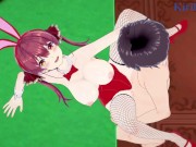 Houshou Marine (Bunny Girl) and I have intense sex in the casino. - Hololive VTuber Hentai 13/16