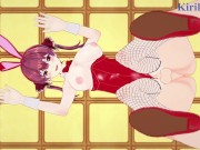 Houshou Marine (Bunny Girl) and I have intense sex in the casino. - Hololive VTuber Hentai 9/16