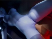 Bald Pussy Widowmaker Gets Her Cunt Fucked, Tight Ass Juno Gets Anal Creampied 8/16