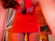 I wore see-through panties under my skirt  TRY ON & BACKSTAGE #222 (free version)