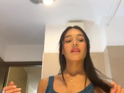 Can she be the most beautiful girl ever? Just look at her how sexy is her blue mini skirt & panties 10/16