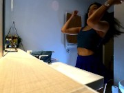 Can she be the most beautiful girl ever? Just look at her how sexy is her blue mini skirt & panties 4/16