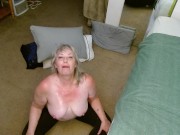 1258 Morning Wriggle in dirty brown tights. Dry Hump Fetish Custom from DawnSkye 10/16