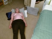 1258 Morning Wriggle in dirty brown tights. Dry Hump Fetish Custom from DawnSkye 11/16