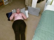 1258 Morning Wriggle in dirty brown tights. Dry Hump Fetish Custom from DawnSkye