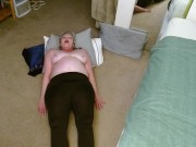 1258 Morning Wriggle in dirty brown tights. Dry Hump Fetish Custom from DawnSkye 13/16