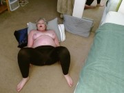 1258 Morning Wriggle in dirty brown tights. Dry Hump Fetish Custom from DawnSkye 15/16