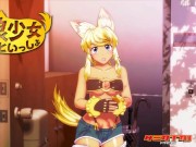 HENTAI PROS - Blonde Wolf Girl Loves Blowjobs, Titfucks, And Deep Doggystyle Before Bedtime 8/16