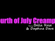 Cock Hungry Bella Rose steals Daphne Dare's new friend's Cock for 4th of July Creampie 1/16