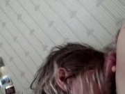 Wife cheats her husband making hot blowjob 13/16