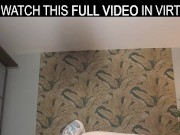 Passionate blonde Crystal White2 plays with a rubber dildo in VR. 13/16