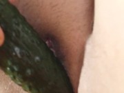 Fucked myself with a cucumber 10/16