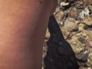 I spied on a nudist on the beach and then fucked her.