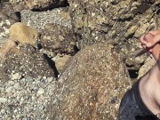 I spied on a nudist on the beach and then fucked her. 2/16