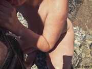 I spied on a nudist on the beach and then fucked her. 4/16