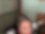 CUCKOLD TEXTS: Blowjob in the Office Emergency Stairwell 14/16