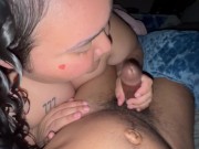 Sucked BBC soul out after making love to his tip 🍆💦👄 1/16