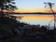 Love at a Lake in the Sunset - RosySky - 4K 30fps 14/16