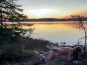 Love at a Lake in the Sunset - RosySky - 4K 30fps 15/16