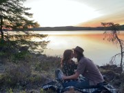 Love at a Lake in the Sunset - RosySky - 4K 30fps 2/16