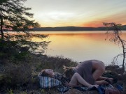 Love at a Lake in the Sunset - RosySky - 4K 30fps 5/16