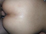College Asian Slut Fucked Balls Deep in Dorm While Roommate Cooks in Kitchen