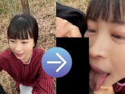 農家の巨乳黒髪人妻が野外で,ファンクラブ会員にフェラ｜日本人,素人,個撮,POV 13/16