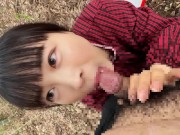 農家の巨乳黒髪人妻が野外で,ファンクラブ会員にフェラ｜日本人,素人,個撮,POV 8/16