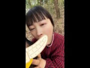 農家の巨乳黒髪人妻が野外で,ファンクラブ会員にフェラ｜日本人,素人,個撮,POV 9/16