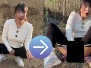 農家の巨乳黒髪熟女が野外でM字開脚オナニー｜日本人,素人,個撮,POV 14/16
