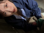 女大工のムチムチ黒髪20代女子がトイレで休憩中部下にフェラ｜日本人,素人,個撮,POV 6/16