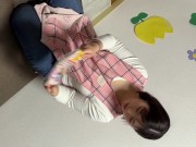 保育士のムチムチ黒髪20代女子が職場で仕事中ガン突きバックSEX｜日本人,素人,個撮,POV 6/16