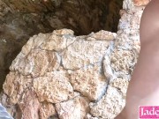 Blowjob to my horny boyfriend big dick in public Sauna 15/16