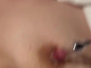 彼女の乳首を強く、吸引して、牛の乳首のように肥大化させながら犯しまくる 9/16