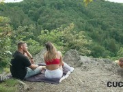 CUCK4K. Young wife is giving a deepthroat and other holes, cuckold’s dream came true 3/16