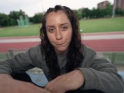 almost caught girl gets facial in public school after lesson - little arden 2/16