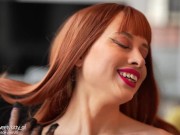 Shy & Hot Redhead neighbor Knocked.. Then dropped to her Knees & tasted my dick 5/16