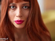 Shy & Hot Redhead neighbor Knocked.. Then dropped to her Knees & tasted my dick 7/16