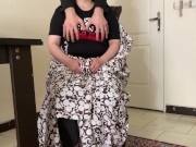 زن باحجاب همسایه اومد تنها بودم گفتم بزار ماساژت بدم