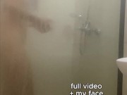 Let’s Pretend I’m Your Maid, Cleaning The Shower Glass With My Tits Like A Slut 11/16