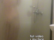 Let’s Pretend I’m Your Maid, Cleaning The Shower Glass With My Tits Like A Slut 7/16