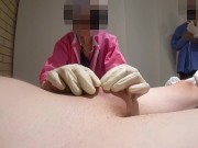 TWO NURSES scrutinised my dick and licks ass in the hospital. 2/16