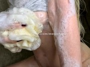 ASMR Watch Me Get All Wet & Slippery – No Spot Left Dry POV Natural Big Tits Blonde MILF 11/16