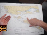 Megan Fiore and May Thai smuggle an extra cock on board your boat 1/16