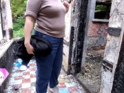 Public ass to mouth sex in an abandoned shack in the park. 2/16