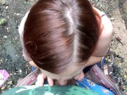 Public ass to mouth sex in an abandoned shack in the park. 5/16