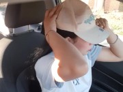 My girlfriend masturbates in my car on the way home.