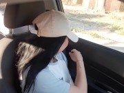 My girlfriend masturbates in my car on the way home. 4/16