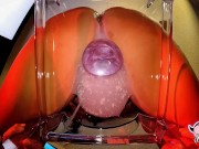 Sexy MILF PAWG creams all over a dildo sitting on a clear chair. Very Messy & Loud. 12/16